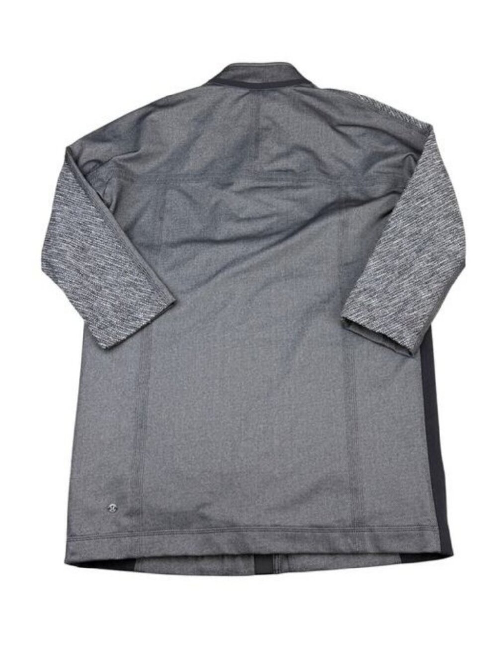Lulu Cocoon Car Coat Coco Pique Black Long Jacket - Picture 5 of 8